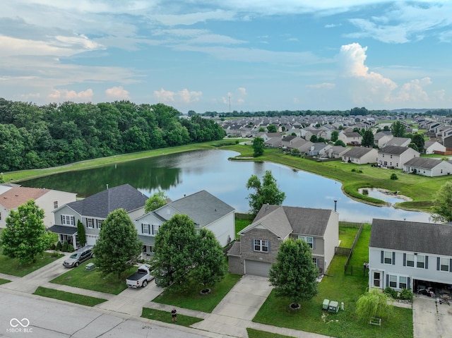 3075 W Crosscreek Dr, Monrovia, IN 46157 - aerial perspective of suburban area with a large body of water