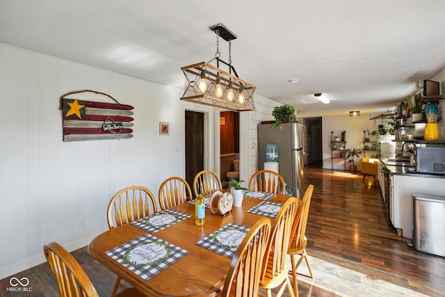 2911 N 200 W Rd, Franklin, IN 46131 - dining room with dark wood-style flooring