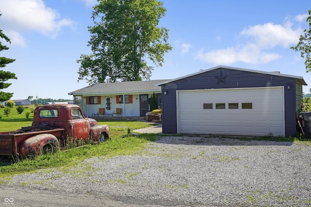 2911 N 200 W Rd, Franklin, IN 46131 - ranch-style house with an outbuilding