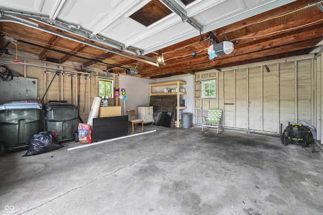 705 N Davidson St, Greensburg, IN 47240 - garage featuring a garage door opener