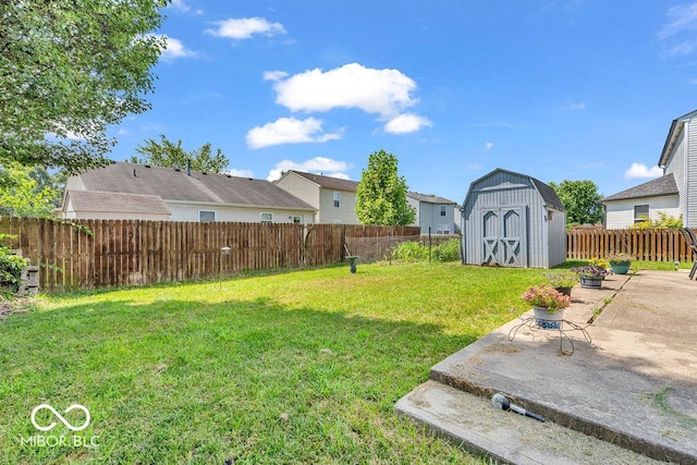2309 Westmere Dr, Plainfield, IN 46168 - fenced backyard with a storage unit and a patio