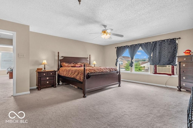 2309 Westmere Dr, Plainfield, IN 46168 - carpeted bedroom with a textured ceiling and a ceiling fan