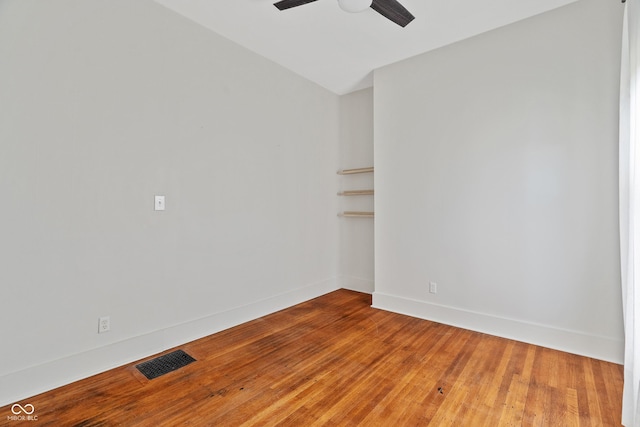 2026 E 10th St, Indianapolis, IN 46201 - empty room featuring a ceiling fan and light wood finished floors