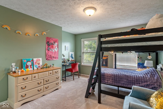 8754 Lily Ct, Zionsville, IN 46077 - bedroom with light colored carpet and a textured ceiling