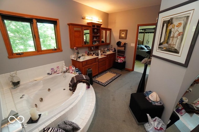 5586 S 200 E, Franklin, IN 46131 - ensuite bathroom with a jetted tub and vanity