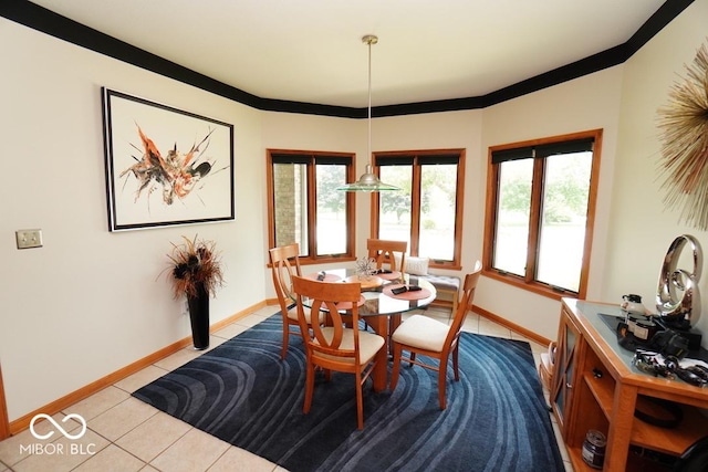 5586 S 200 E, Franklin, IN 46131 - dining space featuring baseboards and tile patterned floors