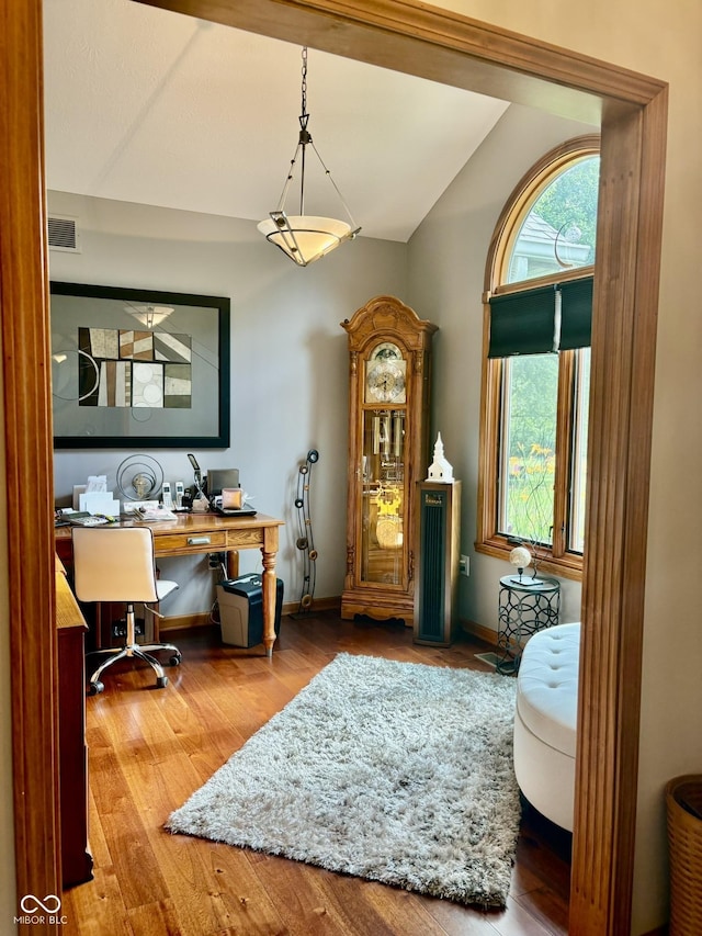 5586 S 200 E, Franklin, IN 46131 - office featuring wood finished floors and lofted ceiling