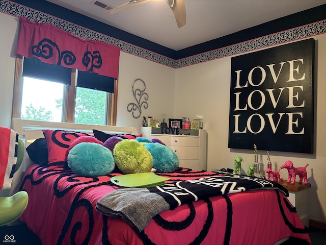5586 S 200 E, Franklin, IN 46131 - bedroom with a ceiling fan