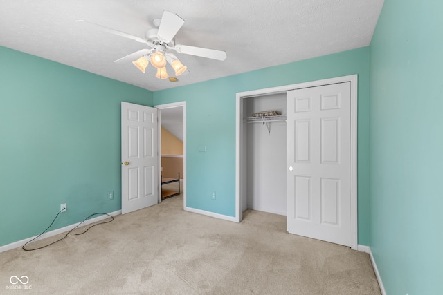 7412 Lattice Dr, Indianapolis, IN 46217 - unfurnished bedroom with carpet, a closet, and ceiling fan