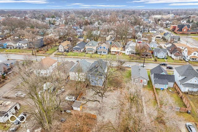 1126 N Rural St, Indianapolis, IN 46201 - aerial view of residential area