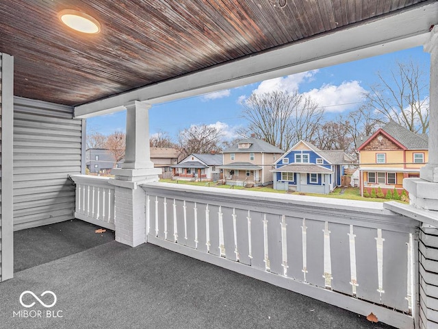 1126 N Rural St, Indianapolis, IN 46201 - covered porch with a residential view