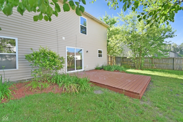 5262 Bogey Dr, Indianapolis, IN 46235 - back of house featuring a deck