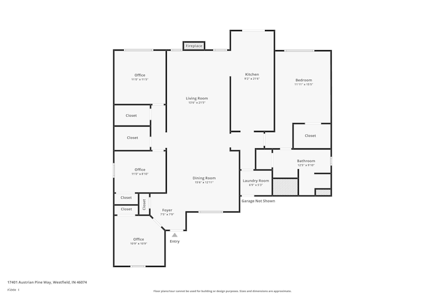 17401 Austrian Pine Way, Westfield, IN 46074 - view of property floor plan
