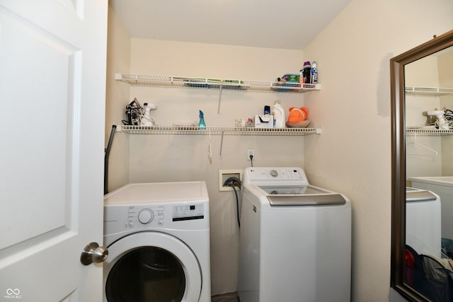 10539 Ross Xing, Fishers, IN 46038 - washroom featuring separate washer and dryer