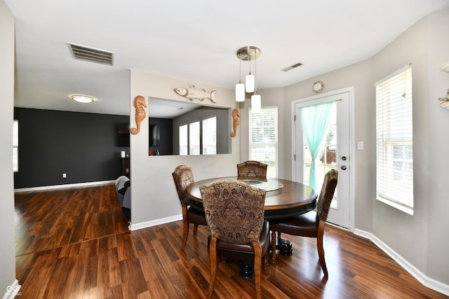 10539 Ross Xing, Fishers, IN 46038 - dining space with wood finished floors and plenty of natural light