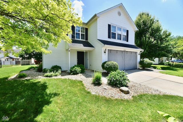 10539 Ross Xing, Fishers, IN 46038 - traditional-style house featuring an attached garage, driveway, and a shingled roof