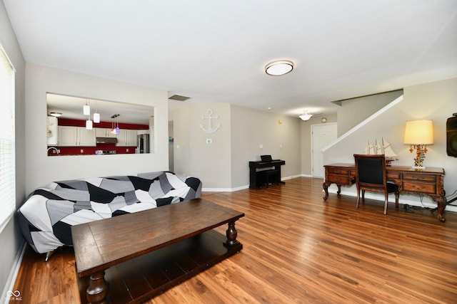 10539 Ross Xing, Fishers, IN 46038 - living room featuring wood finished floors