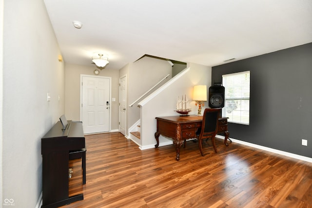 10539 Ross Xing, Fishers, IN 46038 - foyer with stairway and wood finished floors