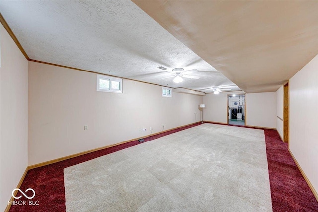 11 N Restin Rd, Greenwood, IN 46142 - below grade area with carpet flooring and a textured ceiling