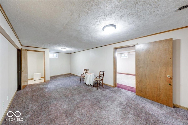 11 N Restin Rd, Greenwood, IN 46142 - basement featuring a textured ceiling and carpet