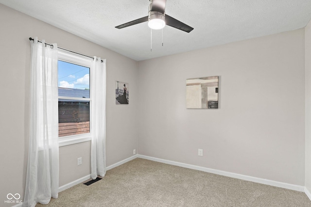 121 Hooton Blvd, Madison, IN 47250 - empty room featuring carpet flooring, ceiling fan, and a textured ceiling
