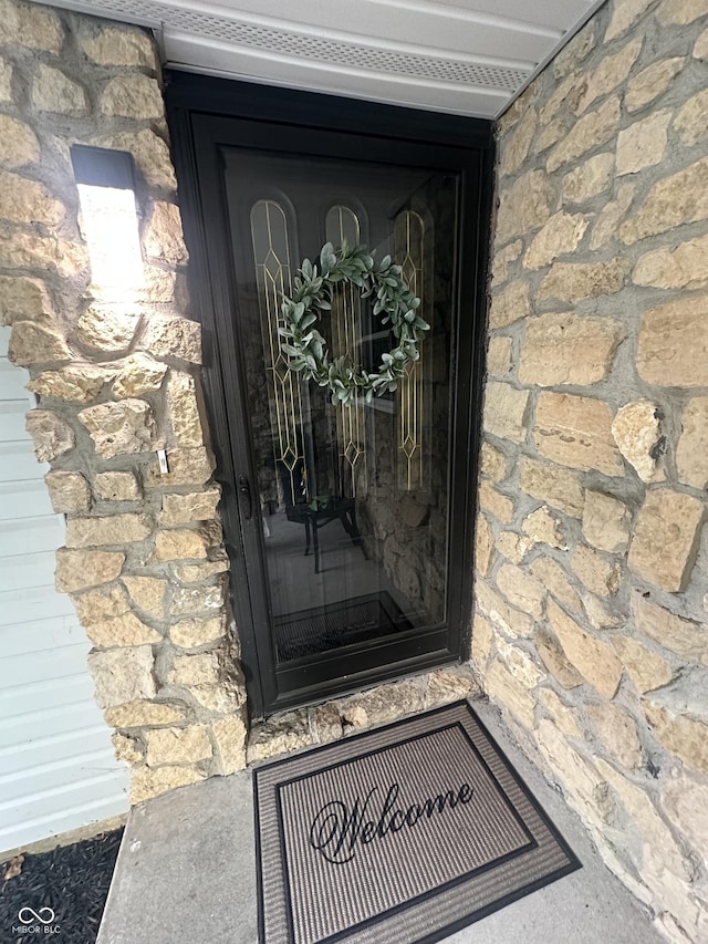 121 Hooton Blvd, Madison, IN 47250 - property entrance with stone siding