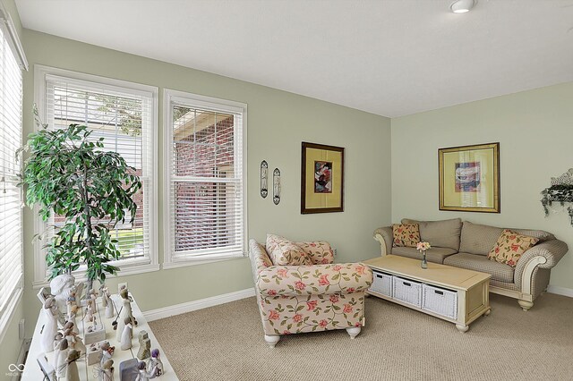 4704 Pearcrest Way, Greenwood, IN 46143 - living area featuring light colored carpet