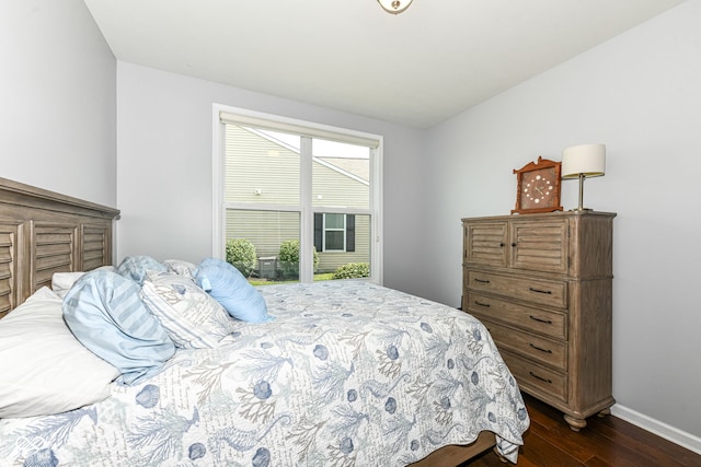 13427 Merryvale St, Fishers, IN 46037 - bedroom with dark wood-type flooring and baseboards