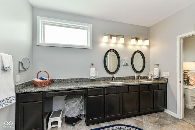 13427 Merryvale St, Fishers, IN 46037 - full bath featuring double vanity and baseboards