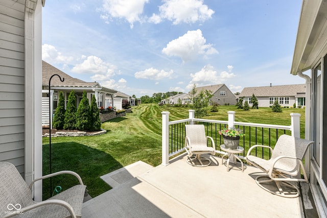 13427 Merryvale St, Fishers, IN 46037 - view of patio with a residential view