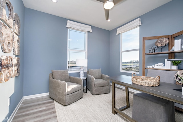 18980 Seaforth Way, Westfield, IN 46074 - living area featuring wood finished floors and recessed lighting
