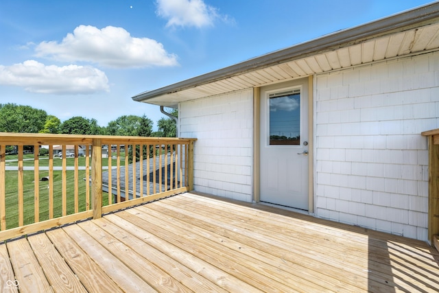 1011 Robin Dr, Anderson, IN 46013 - wooden deck featuring a yard