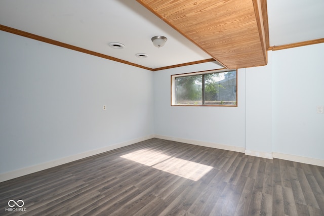 2606 Shakespeare Dr, Southport, IN 46227 - unfurnished room with ornamental molding and wood finished floors