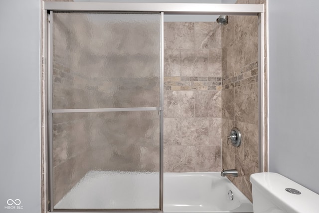 1231 N Graham Ave, Indianapolis, IN 46219 - full bath featuring toilet and shower / bath combination with glass door