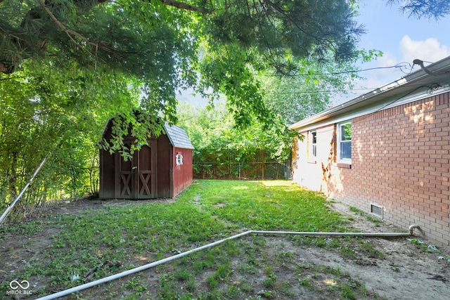 1231 N Graham Ave, Indianapolis, IN 46219 - view of yard with a storage unit
