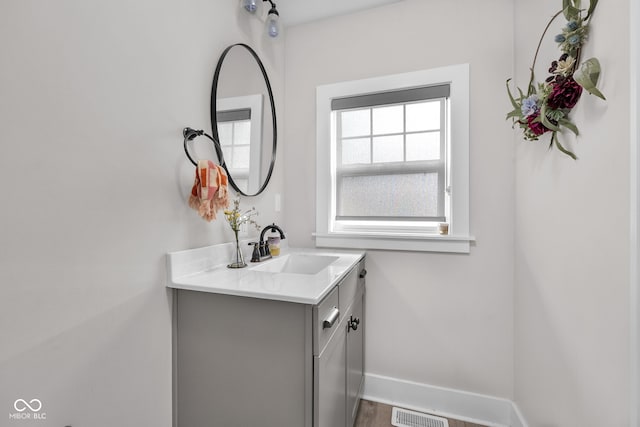 3101 N Washington Blvd, Indianapolis, IN 46205 - bathroom featuring vanity and baseboards