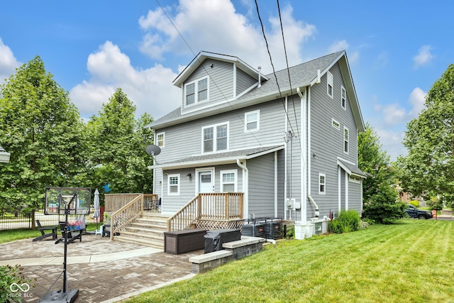 3101 N Washington Blvd, Indianapolis, IN 46205 - rear view of house featuring a patio and a shingled roof