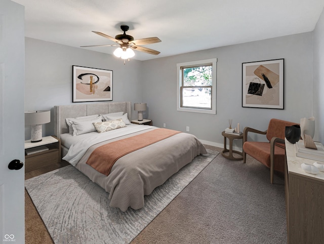 29 N State Road 29, Michigantown, IN 46057 - carpeted bedroom featuring ceiling fan and baseboards