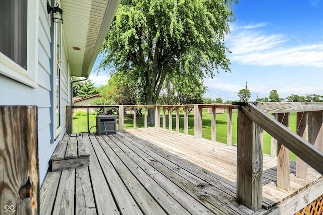 2777 S 600 E, Franklin, IN 46131 - wooden terrace with a yard