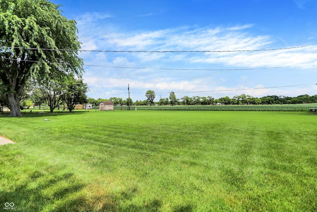 2777 S 600 E, Franklin, IN 46131 - view of grassy yard with a view of rural / pastoral area and an outdoor structure