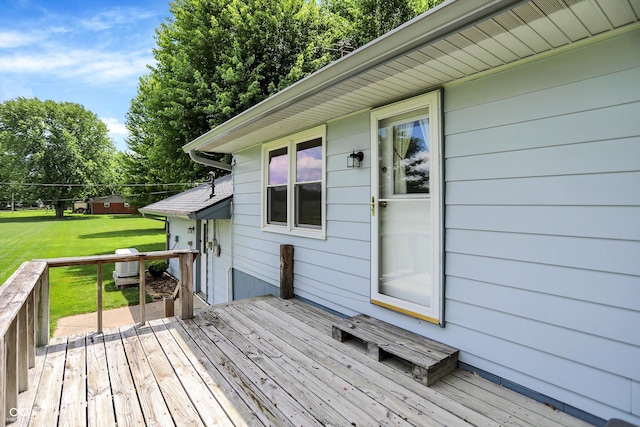 2777 S 600 E, Franklin, IN 46131 - wooden deck with a lawn