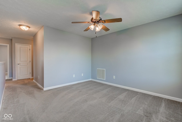 14620 Hinton Dr, Fishers, IN 46037 - carpeted spare room featuring ceiling fan and a textured ceiling