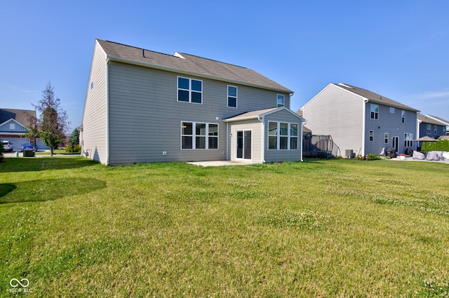 14620 Hinton Dr, Fishers, IN 46037 - rear view of house with a yard and a patio area