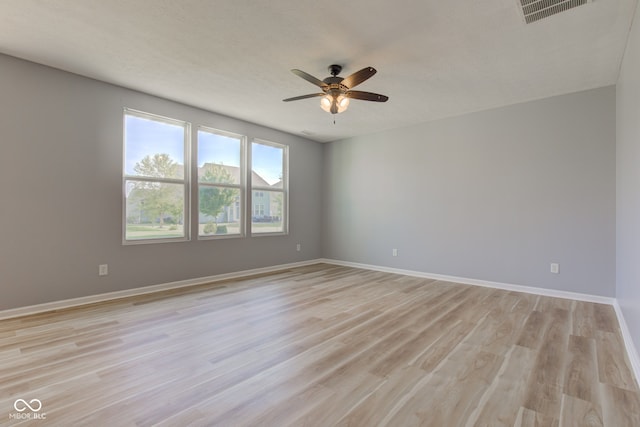 14620 Hinton Dr, Fishers, IN 46037 - spare room with ceiling fan and light wood-style flooring