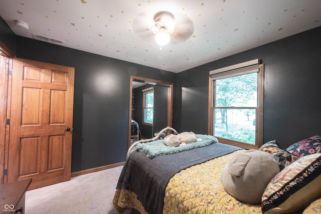 3711 Tara Ct, Carmel, IN 46074 - bedroom with light colored carpet and multiple windows