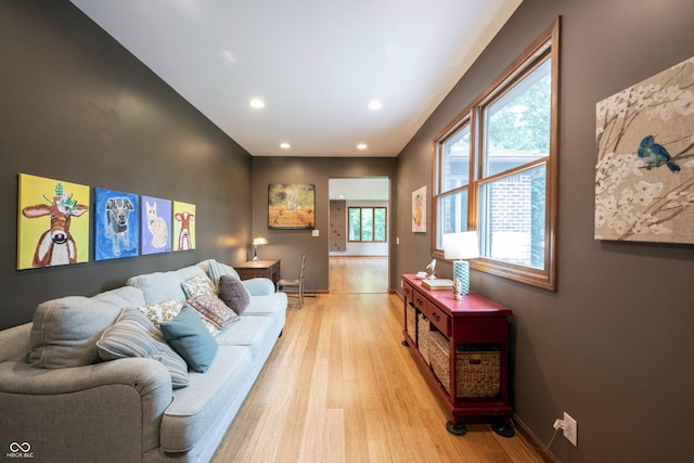 3711 Tara Ct, Carmel, IN 46074 - living room with light wood finished floors and recessed lighting