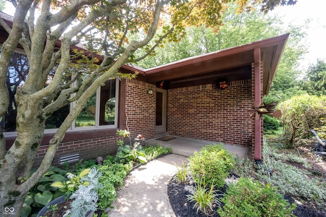 3711 Tara Ct, Carmel, IN 46074 - view of exterior entry with brick siding