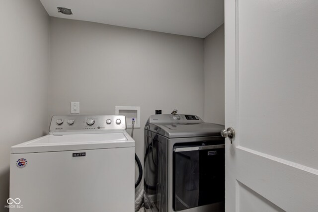 4155 Graceland Ave, Indianapolis, IN 46208 - washroom with separate washer and dryer