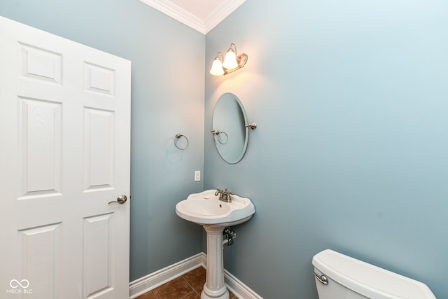3050 Montgomery Blvd, Lapel, IN 46051 - bathroom with ornamental molding and tile patterned floors
