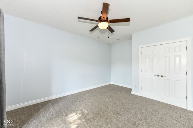 3050 Montgomery Blvd, Lapel, IN 46051 - unfurnished bedroom featuring carpet, a closet, and ceiling fan